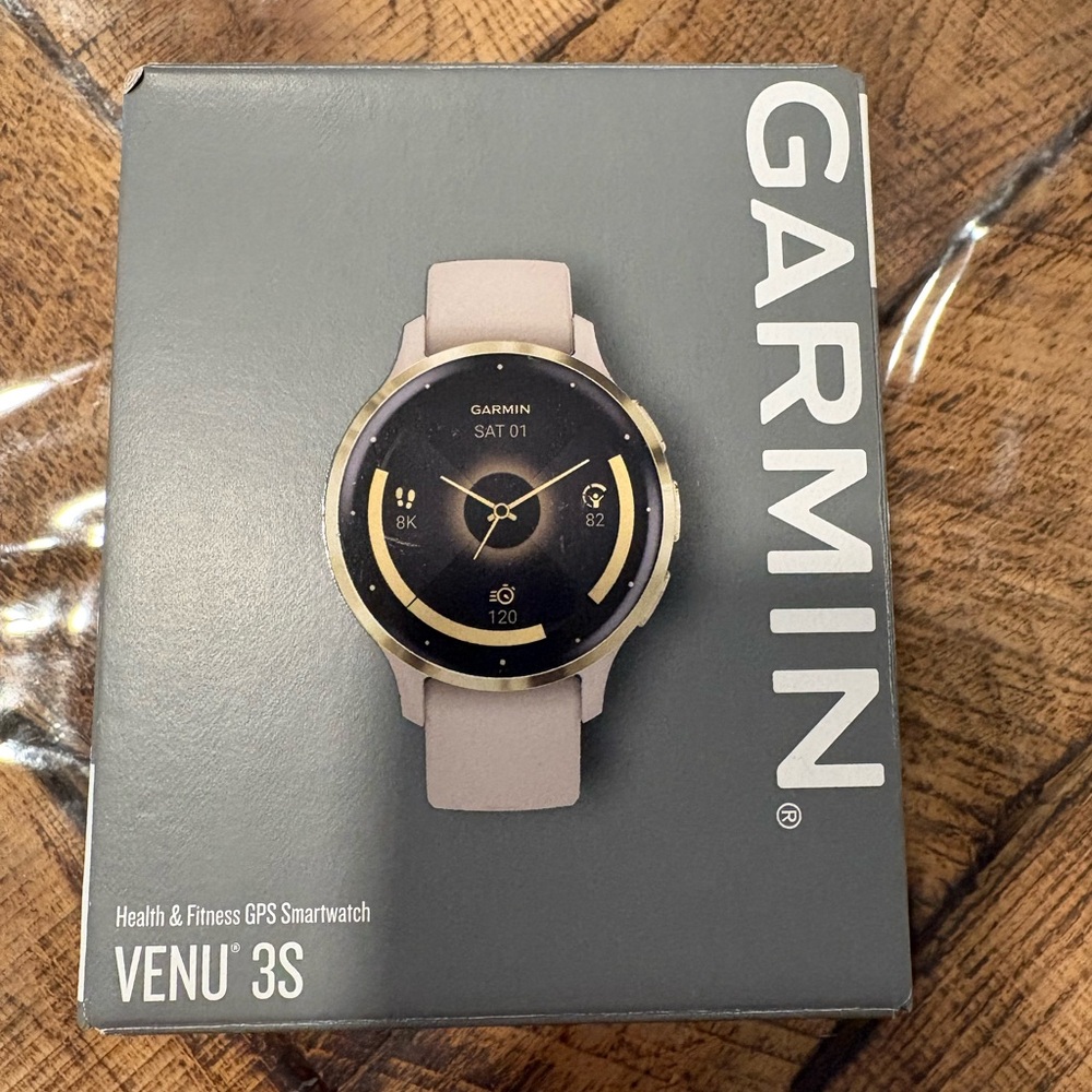 Garmin Venu 3S Gold Bezel with Grey Band